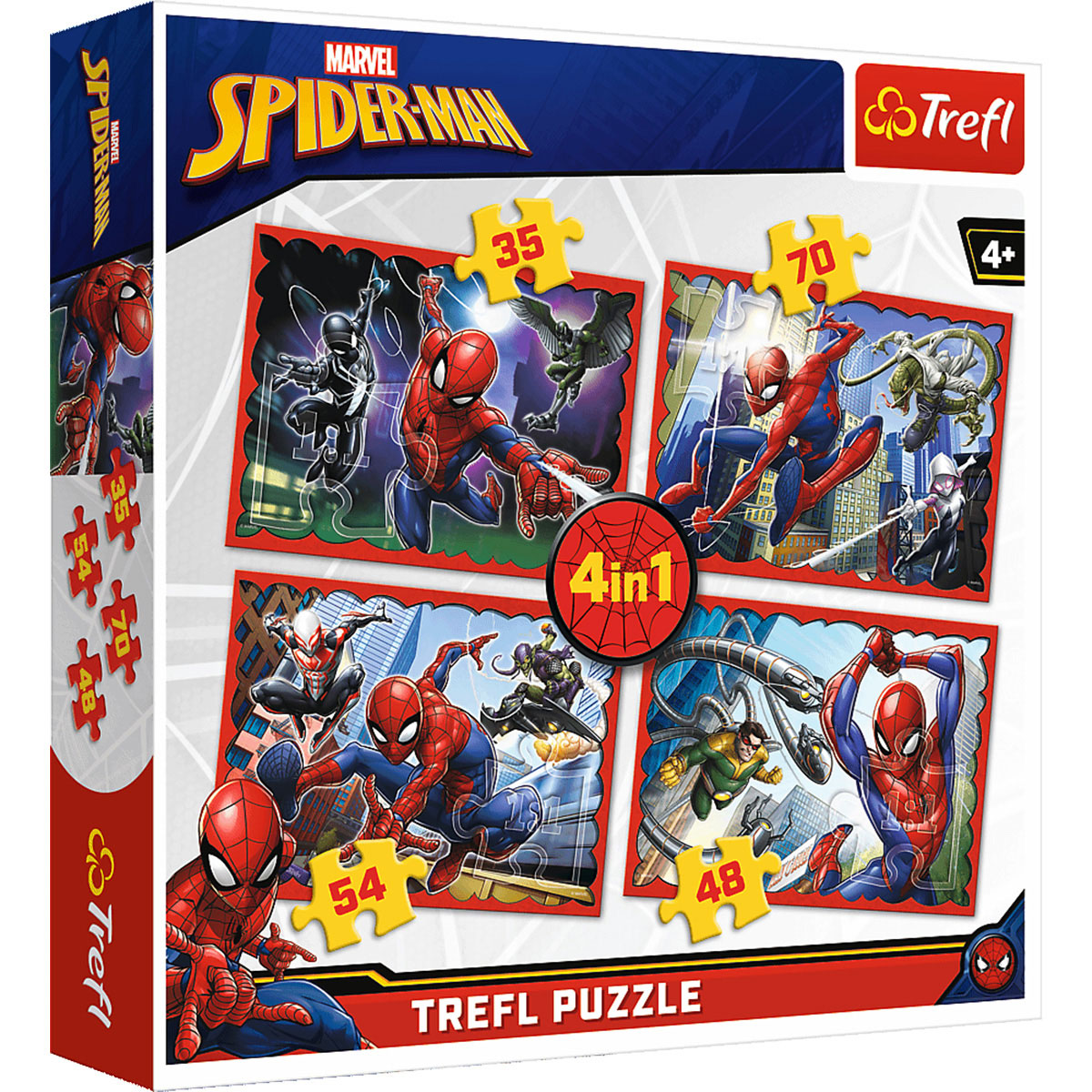 Puzzle TREFL 4u1 (35 48 54 70) Spiderman 