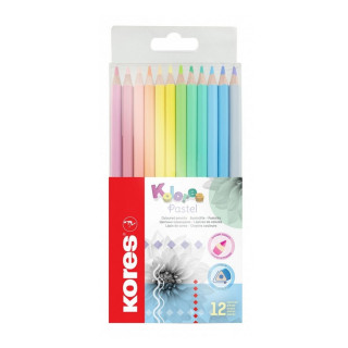 Drvene bojice 12 KORES Pastel 