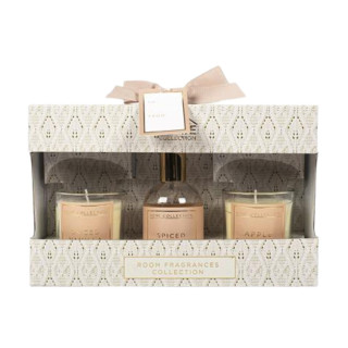 Sveća i sprej set 3 Apple cinnamon and Vanilla 