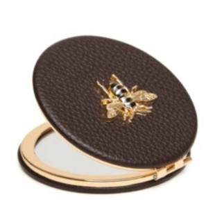 Ogledalce ALICE WHEELER Round - Chocolate 