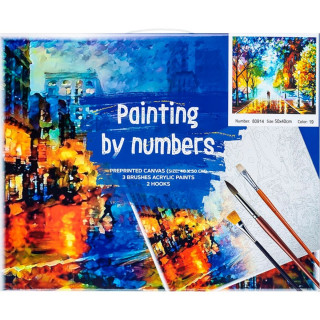 Bojenje po brojevima - Noć akril 40X50 