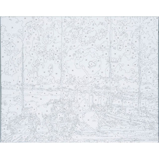 Bojenje po brojevima - More akril 40X50 