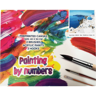 Bojenje po brojevima - Grčka akril 40X50 