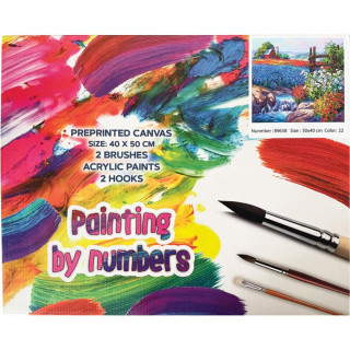 Bojenje po brojevima - Polje akril 40X50 