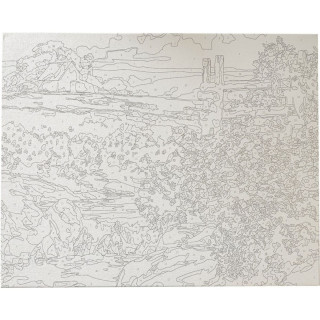 Bojenje po brojevima - Polje akril 40X50 