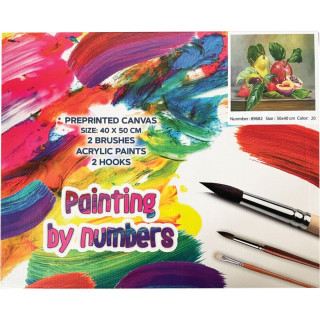 Bojenje po brojevima - Mrtva priroda voće akril 40X50 