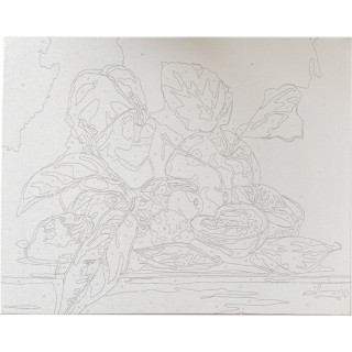 Bojenje po brojevima - Mrtva priroda voće akril 40X50 