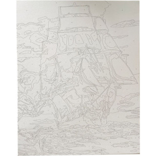 Bojenje po brojevima - Jedrilica akril 40X50 