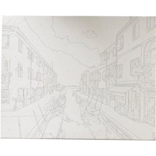 Bojenje po brojevima - Venecija akril 40X50 