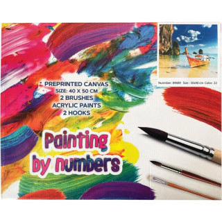 Bojenje po brojevima - Barka akril 40X50 