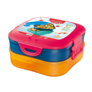 Set kutija za užinu 3u1 MAPED Picnik crvena 