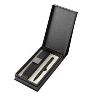 Poklon set za pisanje crna MONET hemijska olovka i futrola 