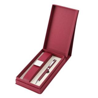 Poklon set za pisanje crveni MONET hemijska olovka i futrola 