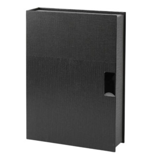 Poklon set za pisanje crni TWIST notes, hemijska olovka i privezak 