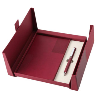 Poklon set za pisanje crveni ORBIT notes i hemijska olovka 