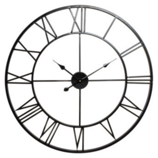 Metalni zidni sat ITEM crni 