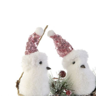 Bele ptičice ITEM novogodišnja dekoracija 