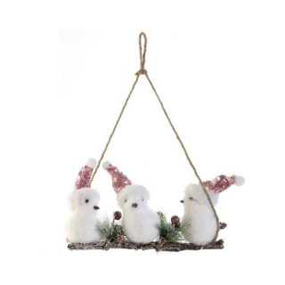 Bele ptičice ITEM novogodišnja dekoracija 