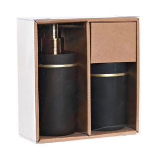 Set za kupatilo ITEM Crno-zlatni 