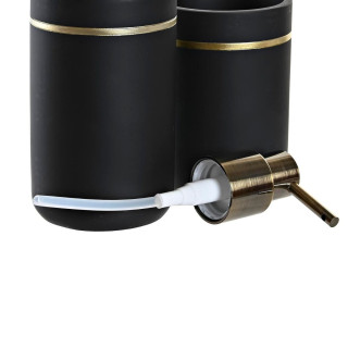 Set za kupatilo ITEM Crno-zlatni 