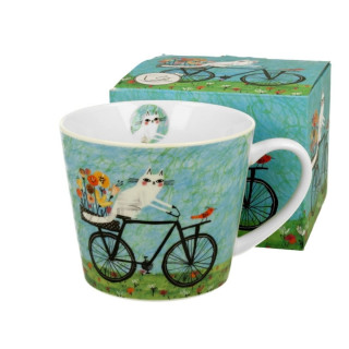 Velika šolja DUO Cats World Bicycle 