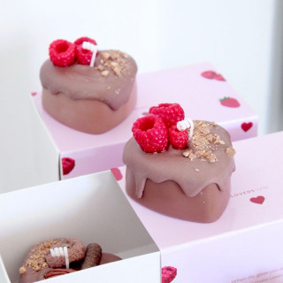 Sveća srce čokoladna KETLIMONS Tortica set 2/1 