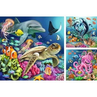 Puzzle RAVENSBURGER Život pod vodom 3x49 