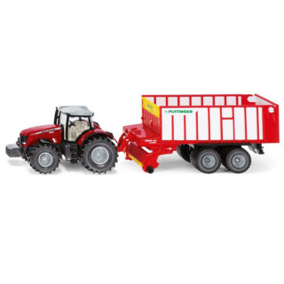 Traktor Massey Ferguson sa velikom prikolicom SIKU 1987 