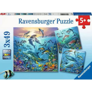 Puzzle RAVENSBURGER Život u okeanu 3x49 