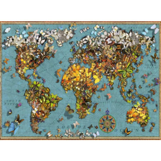 Puzzle RAVENSBURGER Mapa Sveta 500 