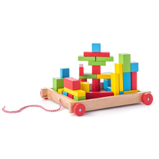 Drvena kutija WOODY sa kockama 