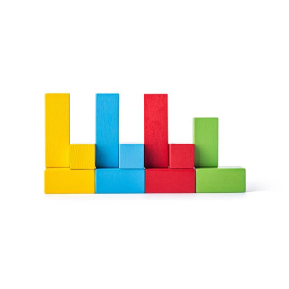 Drvena kutija WOODY sa kockama 