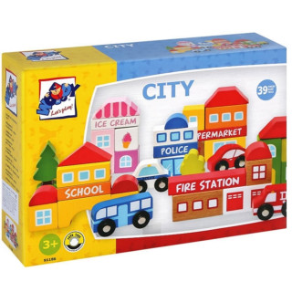 Napravi svoj grad od kocki WOODY 