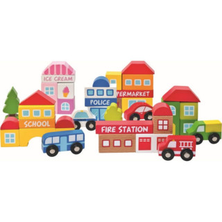 Napravi svoj grad od kocki WOODY 