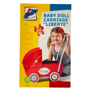 Drvena kolica za lutke WOODY 