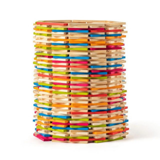 Drvene kocke WOODY 200 delova 