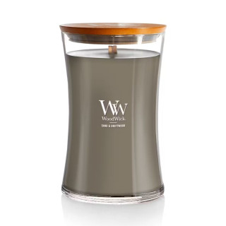 Sveća WOODWICK L Classic - Sand & Driftwood 