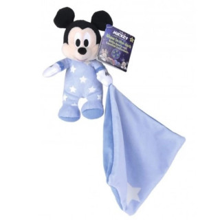 Plišana igračka DISNEY Mickey Mouse i maramica glow in the dark 