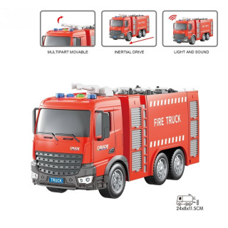 Kamion 1:18 vatrogasac sa šmrkom sa zvukom i svetlom 