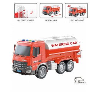 Kamion 1:18 cisterna za vodu sa zvukom i svetlom 