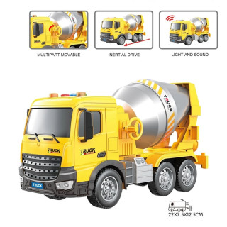 Kamion 1:18 građevinska mešalica sa zvukom i svetlom 
