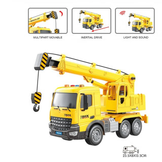 Kamion 1:18 građevinska dizalica sa zvukom i svetlom 