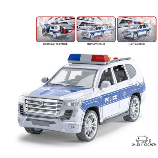 Džip 1:16 policijski sa zvukom i svetlom 