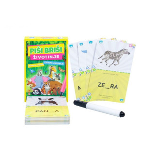 Piši-briši karte - životinje 