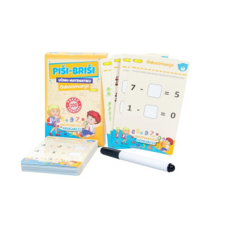 Piši-briši karte - oduzimanje 