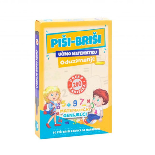 Piši-briši karte - oduzimanje 