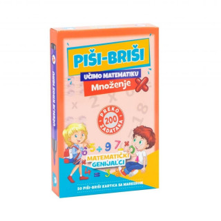 Piši-briši karte - množenje 