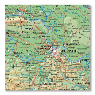 Karta Srbije MAGIC MAP 1:1200000 