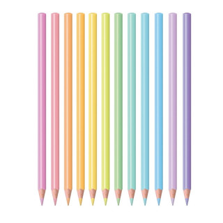 Drvene bojice 12 SCOOL Pastel 