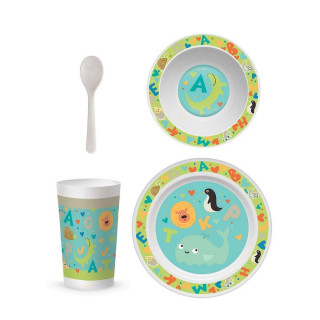 Set za jelo SCOOL Baby - Letters 